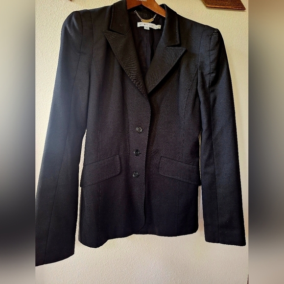 See By Chloe Jackets & Blazers - See By Chloe Womens Wool Black Three Button Collared Blazer Size 10